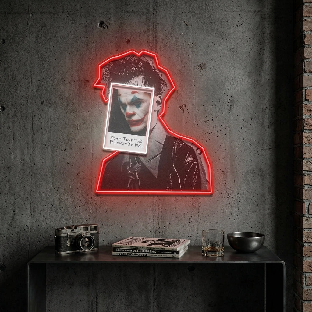 Joker Inside Collapse Art LED Neon Sign Light Pop Art
