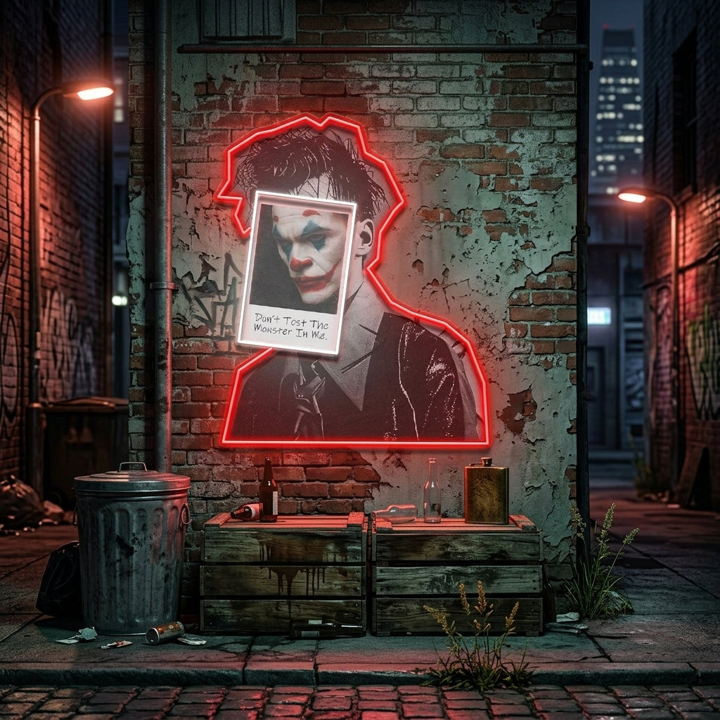 Joker Inside Collapse Art LED Neon Sign Light Pop Art