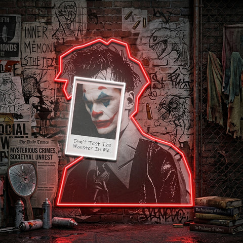 Joker Inside Collapse Art LED Neon Sign Light Pop Art
