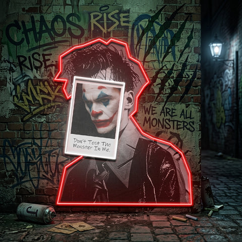 Joker Inside Collapse Art LED Neon Sign Light Pop Art