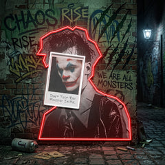 Joker Inside Collapse Art LED Neon Sign Light Pop Art