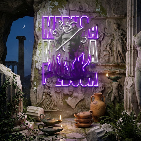 Medusa Painting In Collapse Art LED Neon Sign Light Pop Art