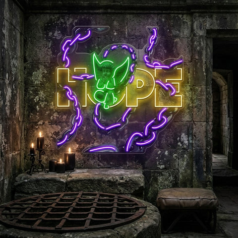 Hope Breaks The Limit Collapse Art LED Neon Sign Light Pop Art