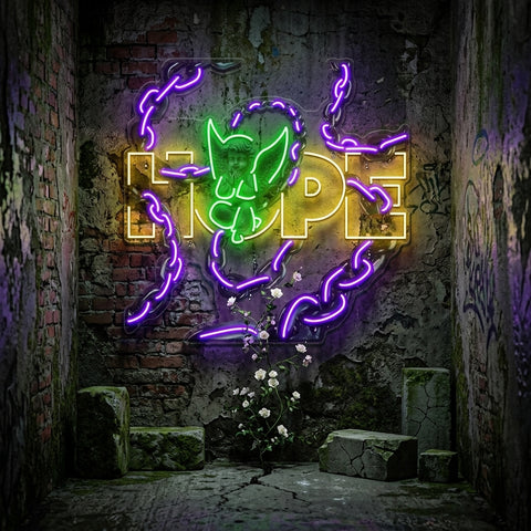 Hope Breaks The Limit Collapse Art LED Neon Sign Light Pop Art
