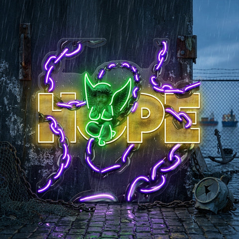 Hope Breaks The Limit Collapse Art LED Neon Sign Light Pop Art