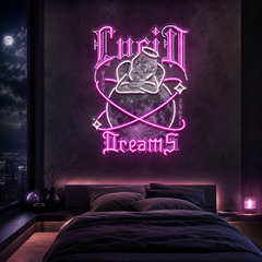 Dreamy Cupid Dreams Collapse Art LED Neon Sign Light Pop Art