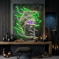 Smoking Art In Collapse Art LED Neon Sign Light Pop Art