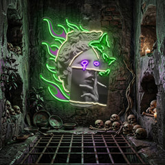 Smoking Art In Collapse Art LED Neon Sign Light Pop Art