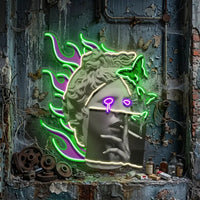 Smoking Art In Collapse Art LED Neon Sign Light Pop Art