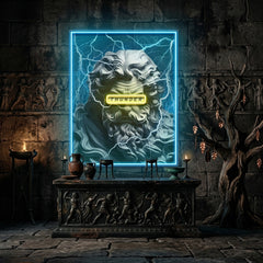 Ancient Thunder God Collapse Art LED Neon Sign Light Pop Art