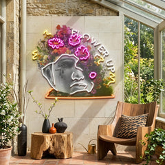 Flowers Bloom Up Collapse Art LED Neon Sign Light Pop Art