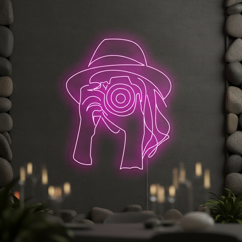 Photography Studio Neon Lights Business Wall Decor Sign