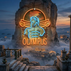 Olympus God Collapse Art LED Neon Sign Light Pop Art