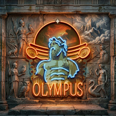 Olympus God Collapse Art LED Neon Sign Light Pop Art