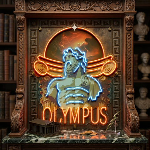 Olympus God Collapse Art LED Neon Sign Light Pop Art