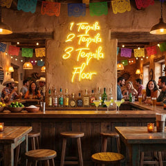 1 Tequila, 2 Tequila, 3 Tequila Floor Led Neon Sign Light