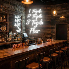 1 Tequila, 2 Tequila, 3 Tequila Floor Led Neon Sign Light