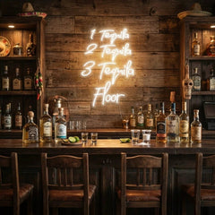 1 Tequila, 2 Tequila, 3 Tequila Floor Led Neon Sign Light