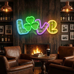 Love Saint Patrick's Day Artwork Led Neon Sign Light