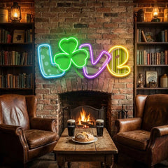 Love Saint Patrick's Day Artwork Led Neon Sign Light