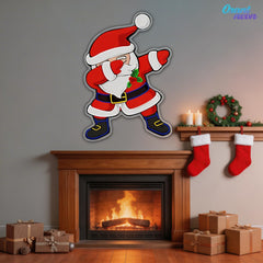 Dabbin' Santa Style Neon Sign Light Artwork
