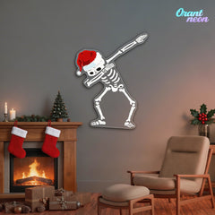 Dapper Skullmas Neon Sign Light Artwork