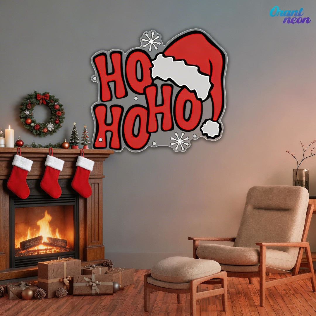 Ho Ho Ho-lly Jolly Neon Sign Light Artwork