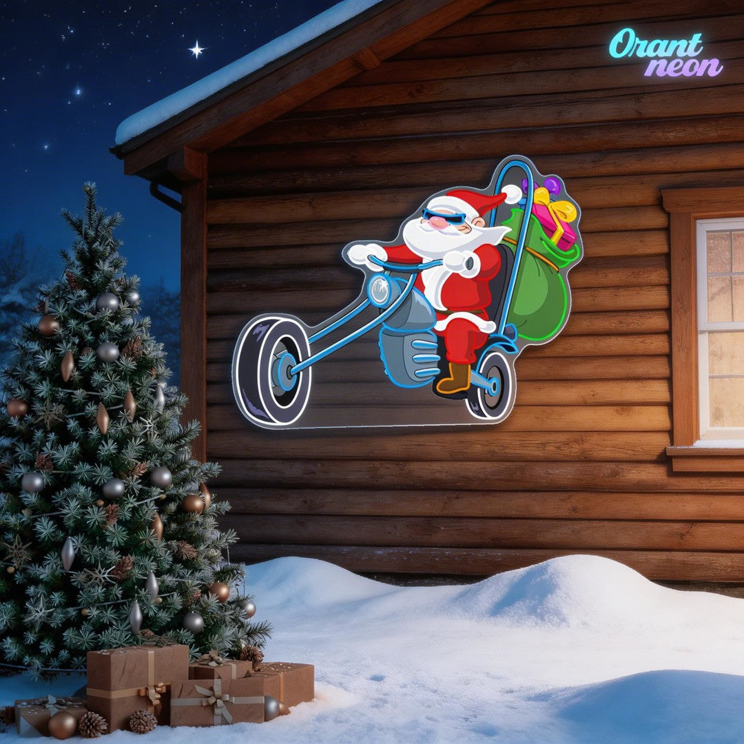 Holiday Express: Santa’s Ride Neon Sign Light Artwork