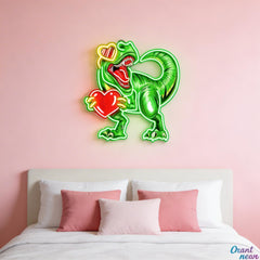 You Stole My Heart, Dino-Style Best Gift For Valentine Neon Sight Light Artwork