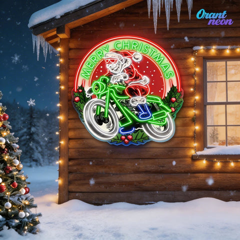 Christmas Cruiser Neon Sign Light Artwork