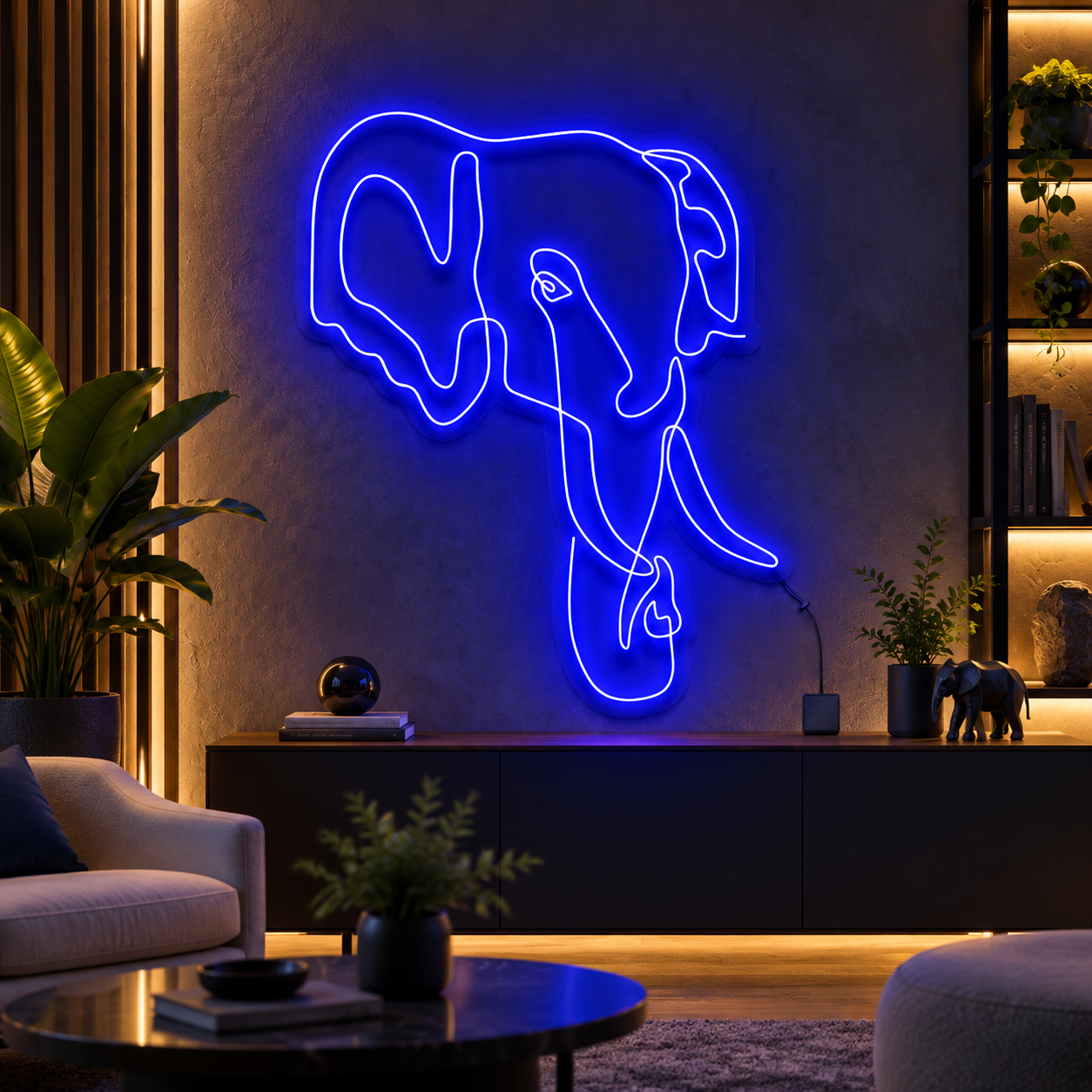 Elephant Line Art