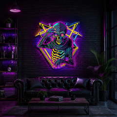 Skull & Sound: The Producer’s Pulse Neon Sign Light Artwork