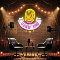 Podcast LED Neon Light - Custom Design for Studio Decoration