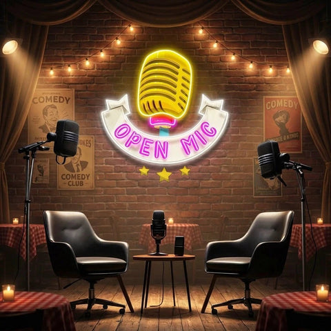 Podcast LED Neon Light - Custom Design for Studio Decoration