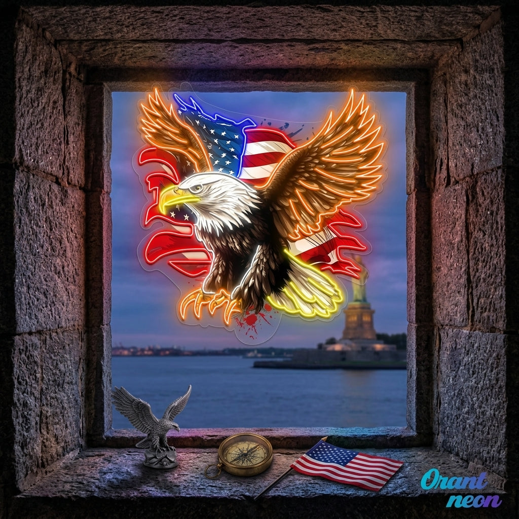 Patriotic Eagle - US Flag