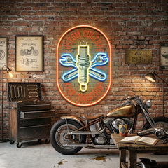 Custom Racing Engine LED Neon Sign Light Pop Art