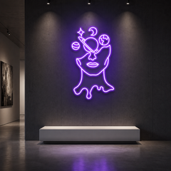 Galaxy Brain Led Neon Sign Light