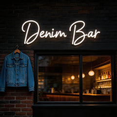 Custom Neon: Denim Bar