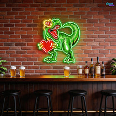 You Stole My Heart, Dino-Style Best Gift For Valentine Neon Sight Light Artwork