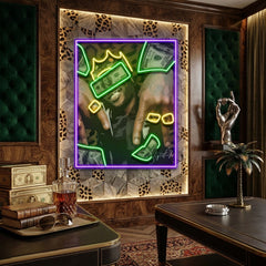 Rich Rapper Collapse Art LED Neon Sign Light Pop Art