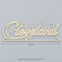 Cleveland Skyline Logo - Custom LED Neon Sign