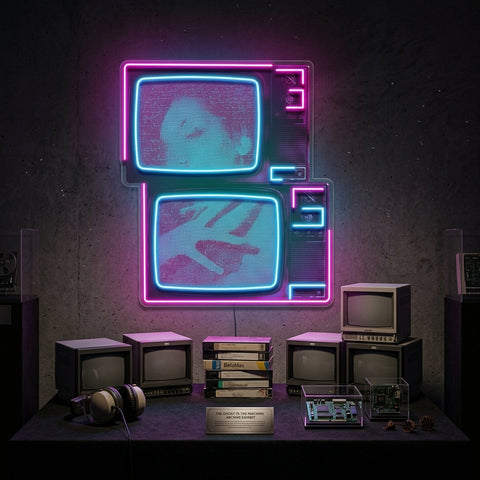 Retro Television Star Collapse Art LED Neon Sign Light Pop Art