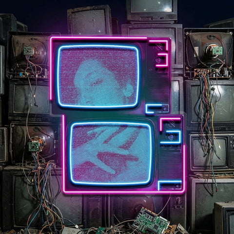 Retro Television Star Collapse Art LED Neon Sign Light Pop Art