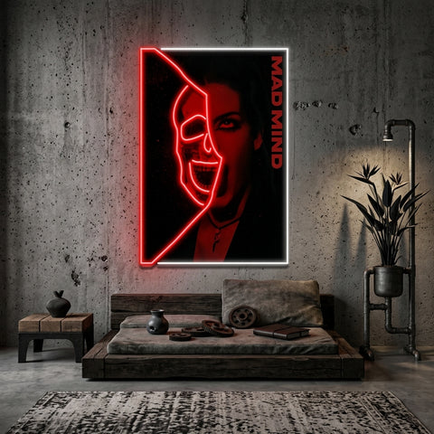 Hidden Mad Mind Collapse Art LED Neon Sign Light Pop Art