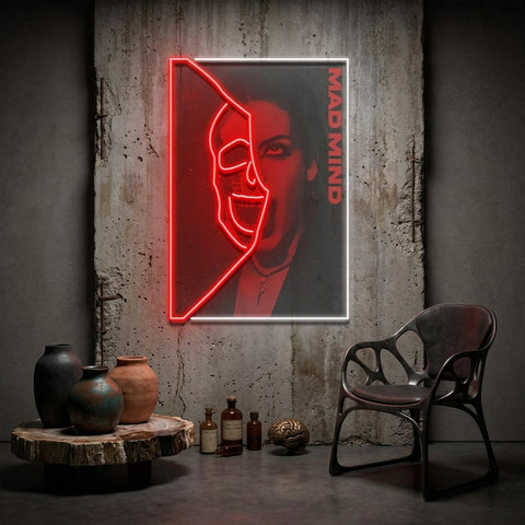 Hidden Mad Mind Collapse Art LED Neon Sign Light Pop Art