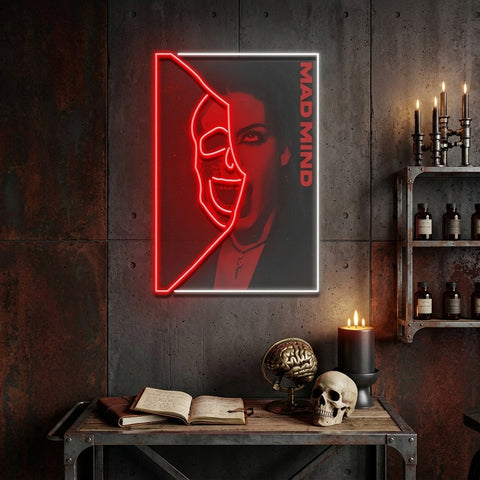 Hidden Mad Mind Collapse Art LED Neon Sign Light Pop Art
