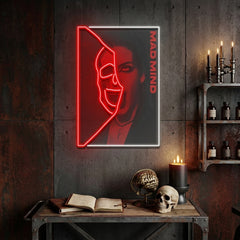 Hidden Mad Mind Collapse Art LED Neon Sign Light Pop Art
