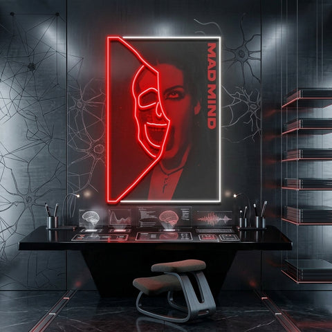 Hidden Mad Mind Collapse Art LED Neon Sign Light Pop Art