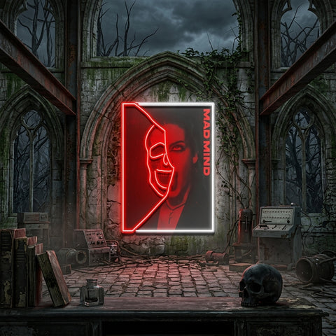 Hidden Mad Mind Collapse Art LED Neon Sign Light Pop Art