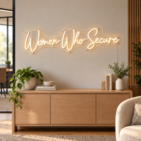 Women Who Secure Logo - Custom LED Neon Sign
